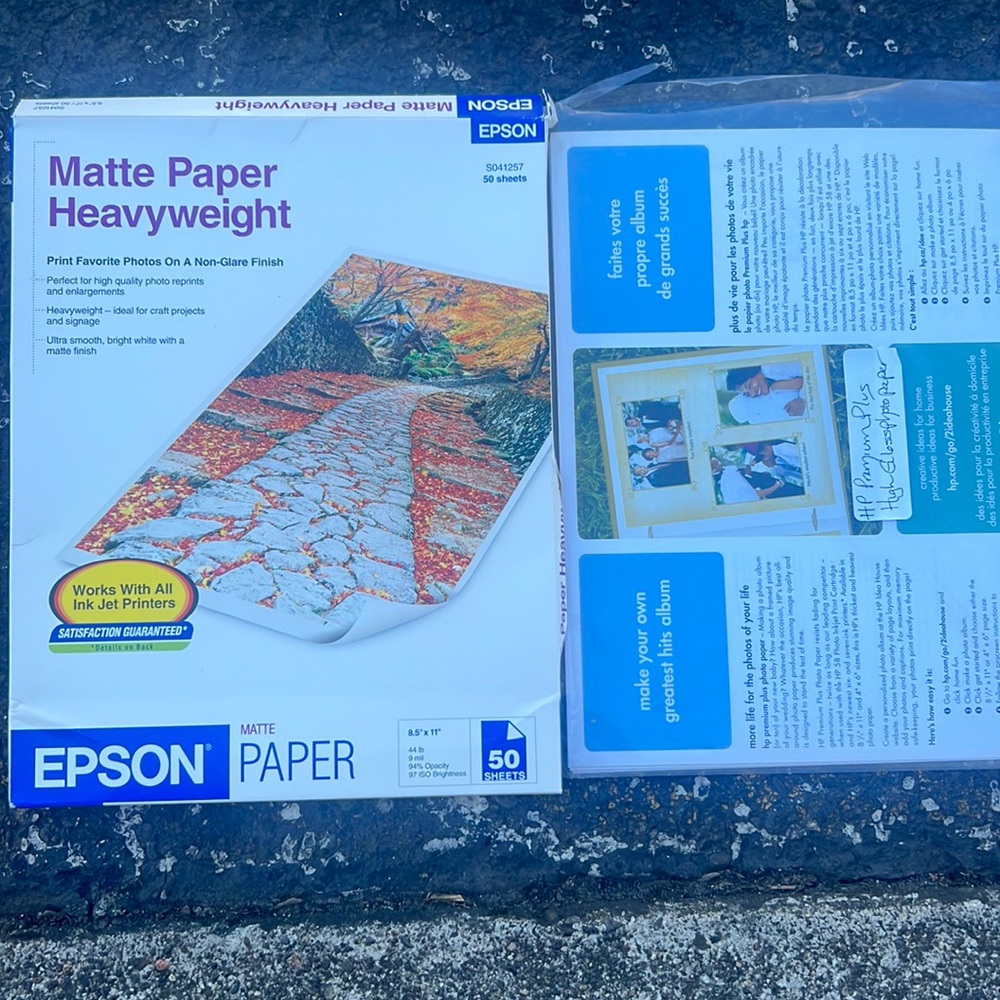 Two packs  photograph paper